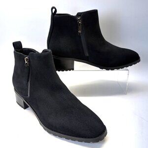 Blondo Samara Suede Ankle Booties Waterproof Low Block Heel Women Size 9